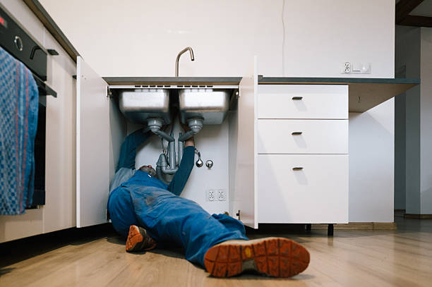 Professional Plumbing technician working in Leeds, MA